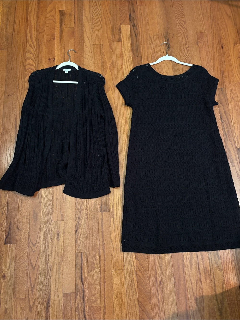 J. Jill Black Crochet Bundle - Cardigan and Dress - Size medium - Picture 1 of 16